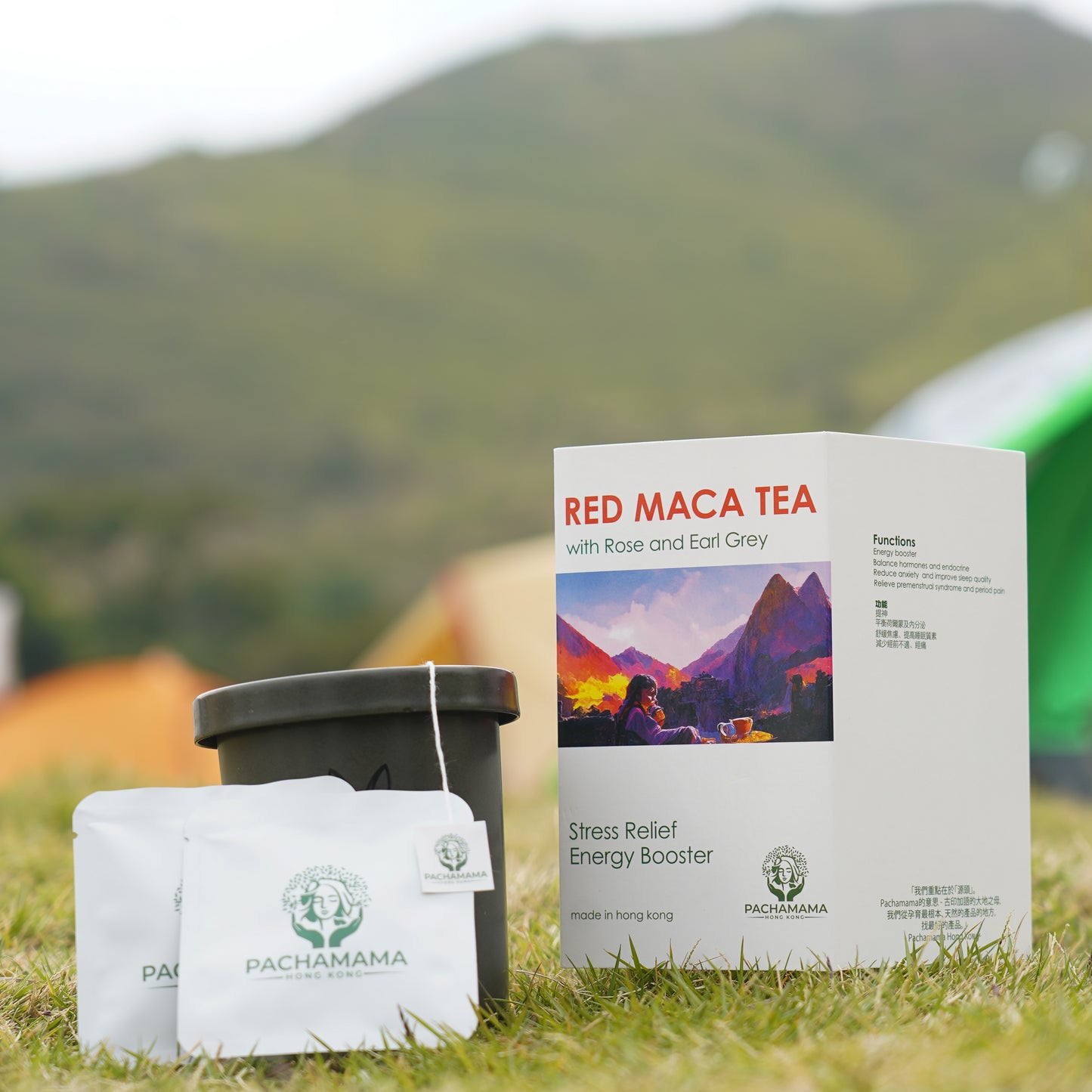 Red Maca.Rose. Earl Grey Tea
