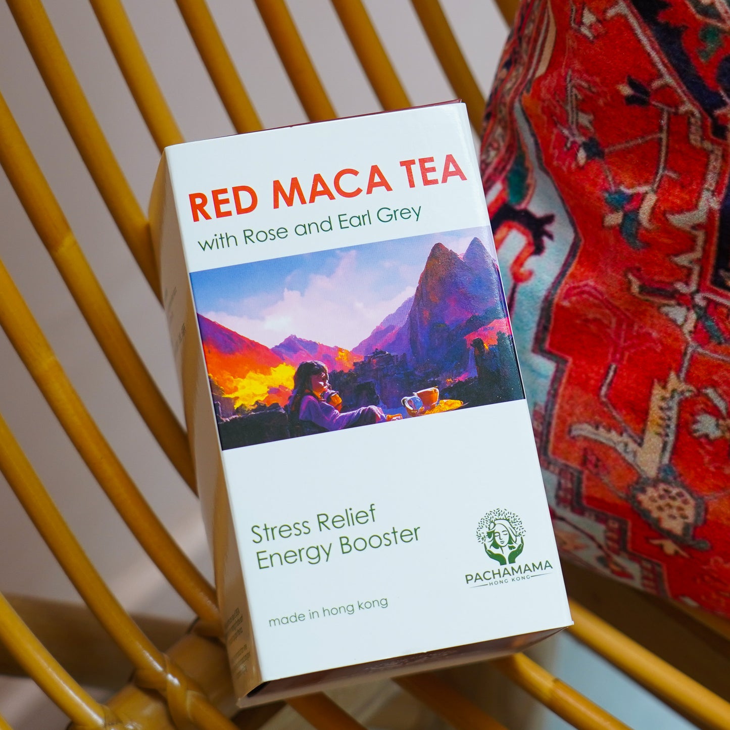 Red Maca.Rose. Earl Grey Tea
