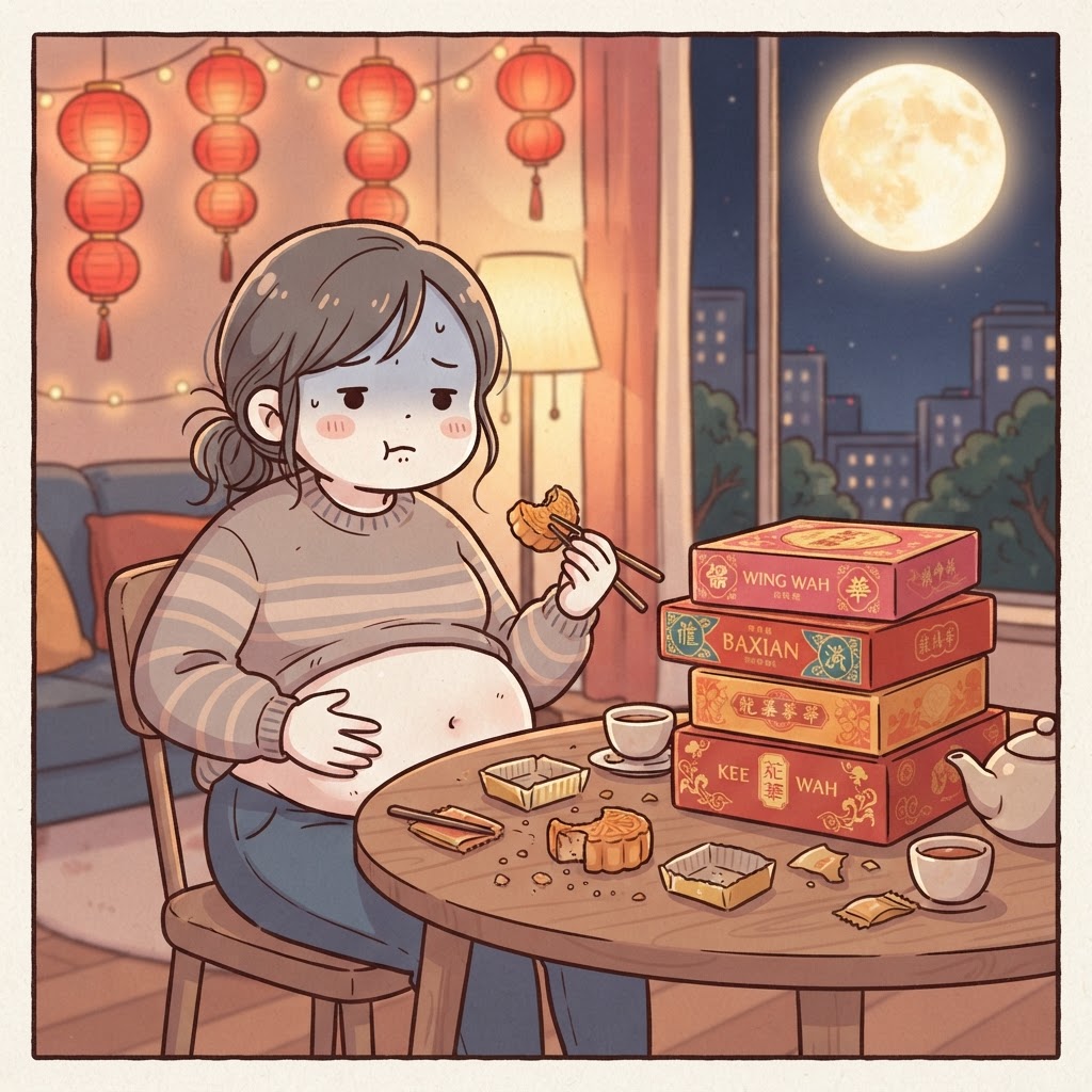 中秋節食太多月餅食滯？